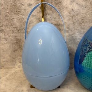 Egg shaped Easter Basket. See-through or solid. 11 items total. 1 yaya included